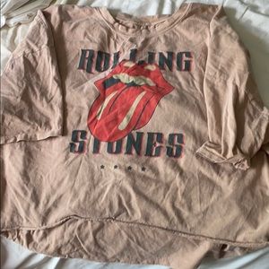 Rolling Stones crop top from American eagle
